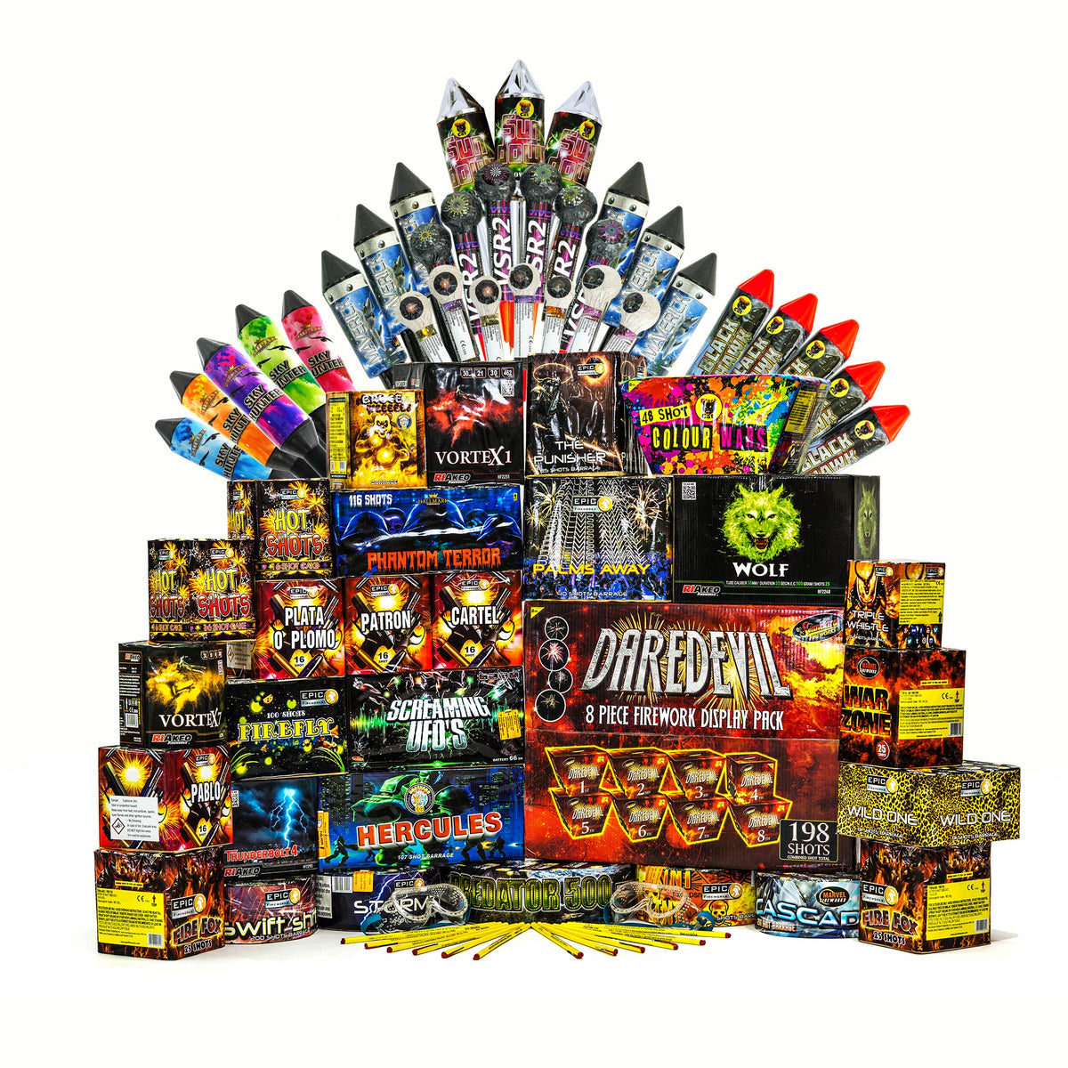 One Unit Firework The Final Countdown 1.3G DIY Fireworks Display Kit by Epic Fireworks
