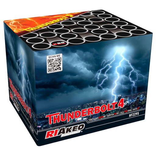 Thunderbolt Four 27 Shot Cake by Riakeo Fireworks