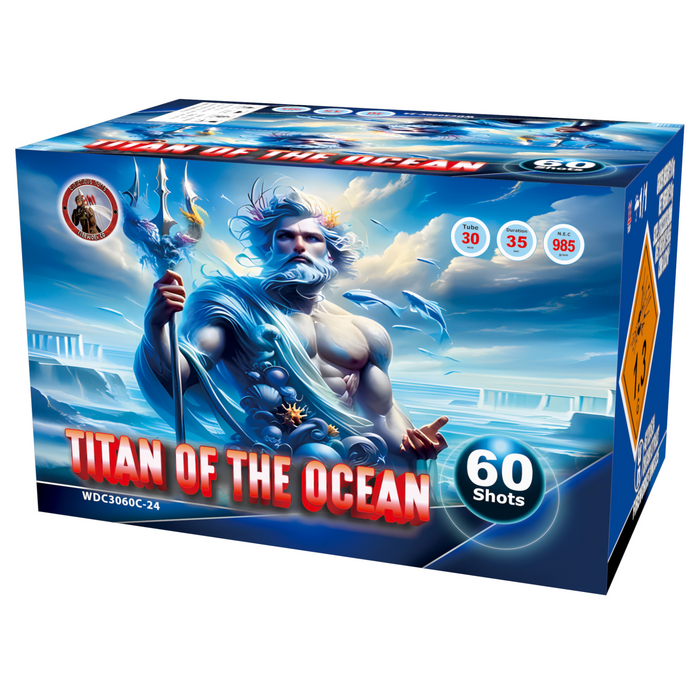 Titan Of The Ocean 60 Shot Single Ignition Firework from Caractacus Potts Fireworks