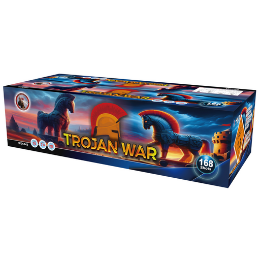 Trojan War 168 Shot Compound Firework from Caractacus Potts Fireworks