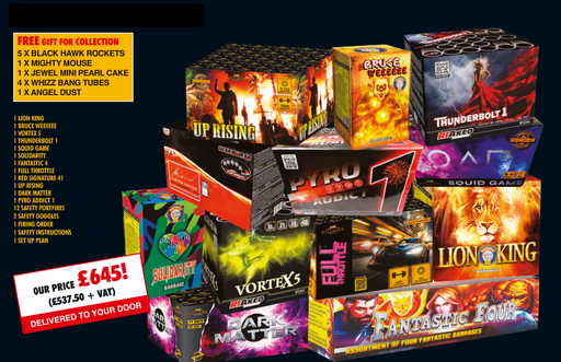 Vendetta DIY Fireworks Package by Epic Fireworks UK