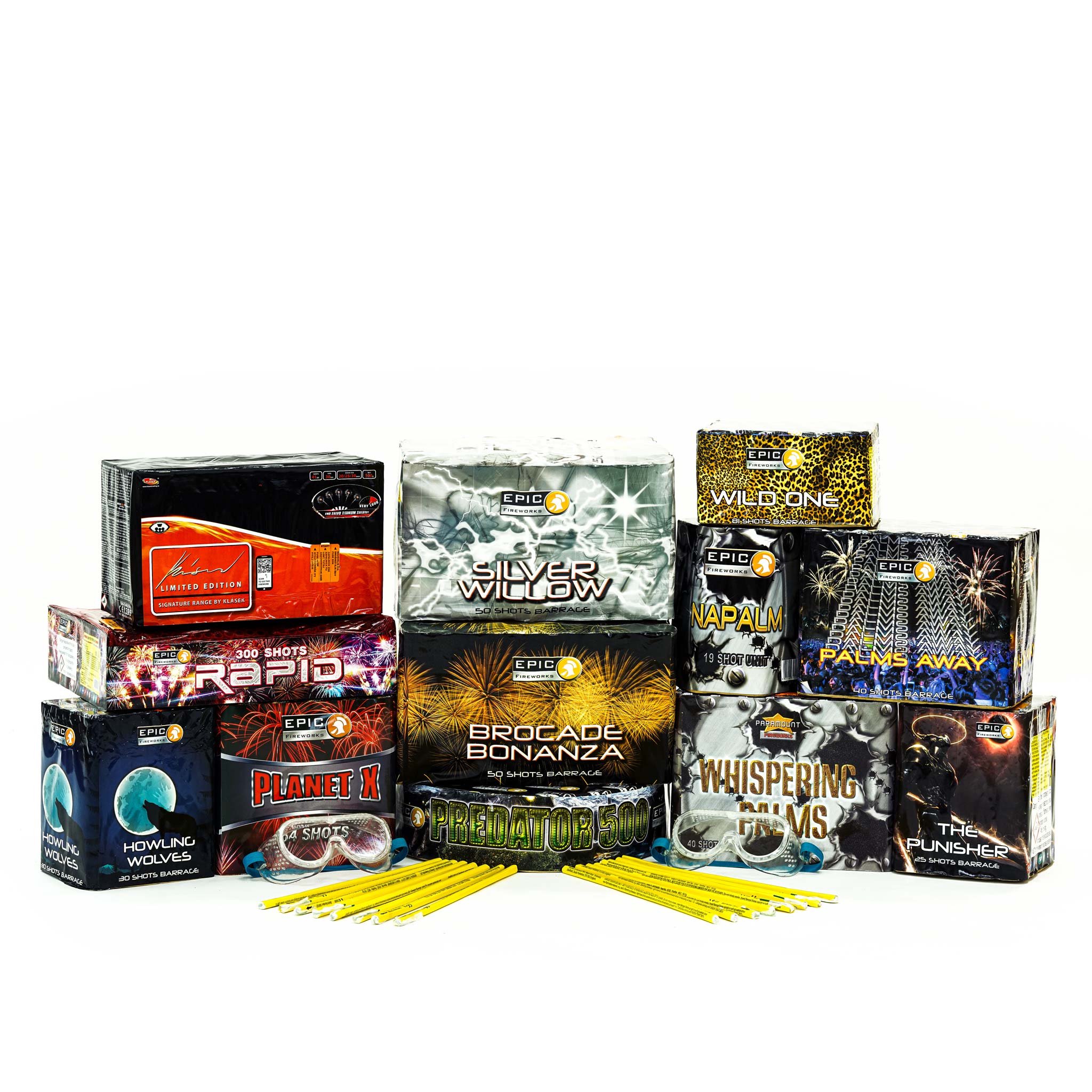 Firework Sample Pack 1.3G Consumer Firework Packs by Epic Fireworks