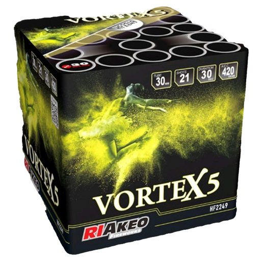 Vortex Five 21 shot firework barrage by Riakeo Fireworks
