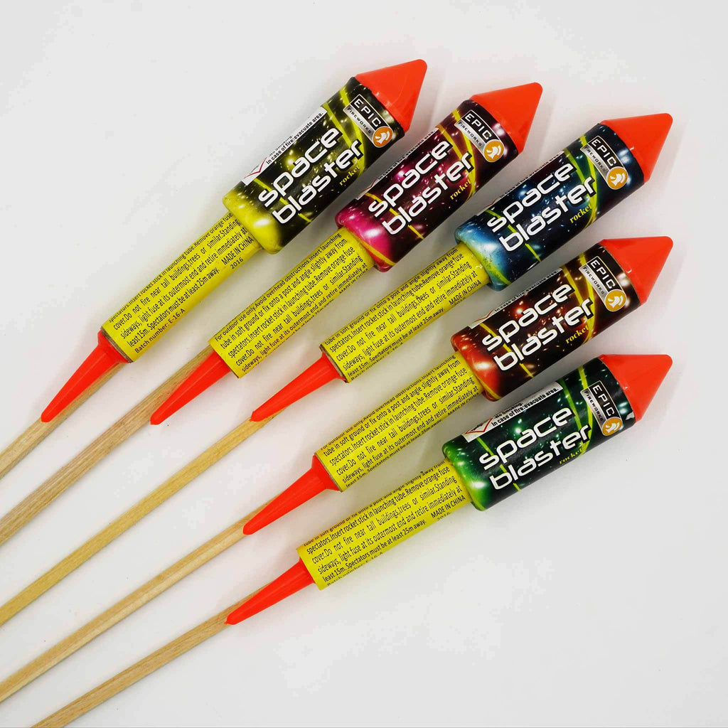 Green Firework Rockets 1.3G Firework Rockets by Epic Fireworks