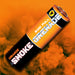 Orange smoke grenade by Black Cat Fireworks