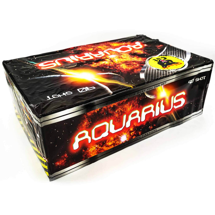 Aquarius 90 Shot Single Ignition Cake by Black Cat Fireworks