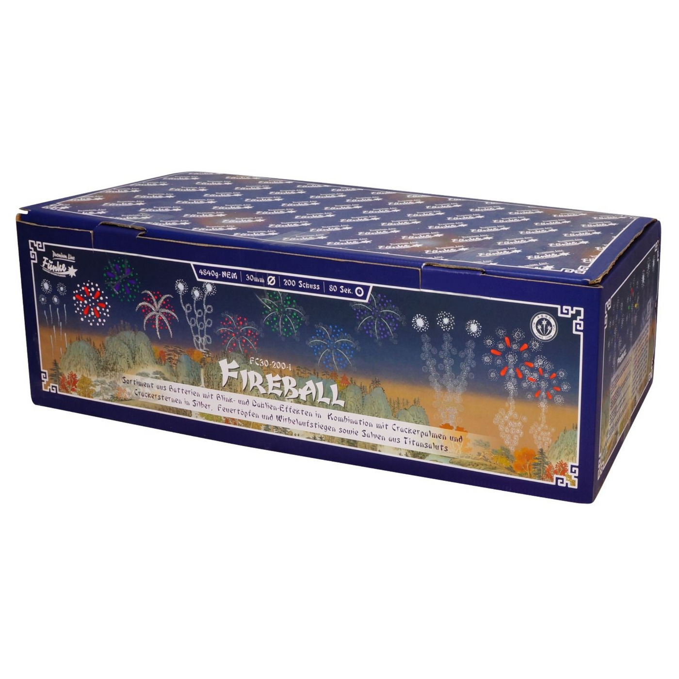 Fireball 200 Shots 13g Firework Compound By Funke Firework — Epic