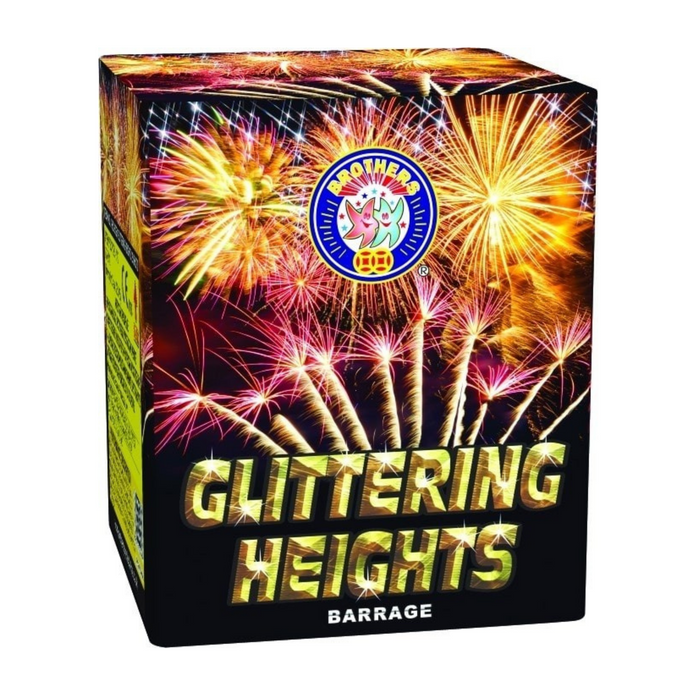Glittering Heights barrage by Brothers Pyrotechnics