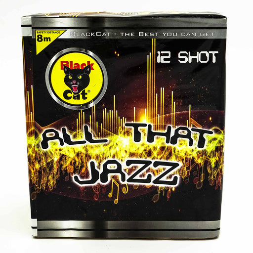 All That Jazz 12 Shot Barrage by Black Cat Fireworks