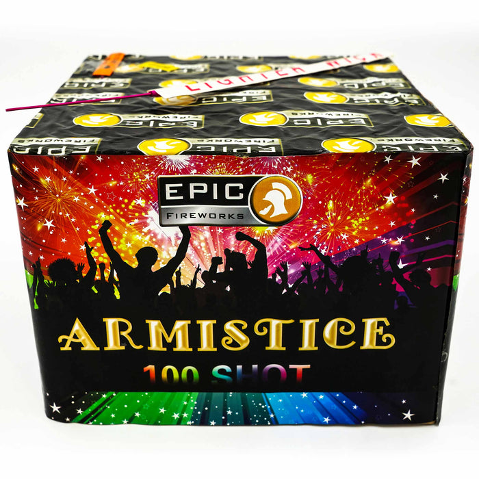 Armistice 100 shot firework cake by Epic Fireworks