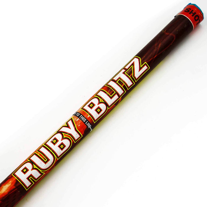 ruby blitz roman candle by standard fireworks