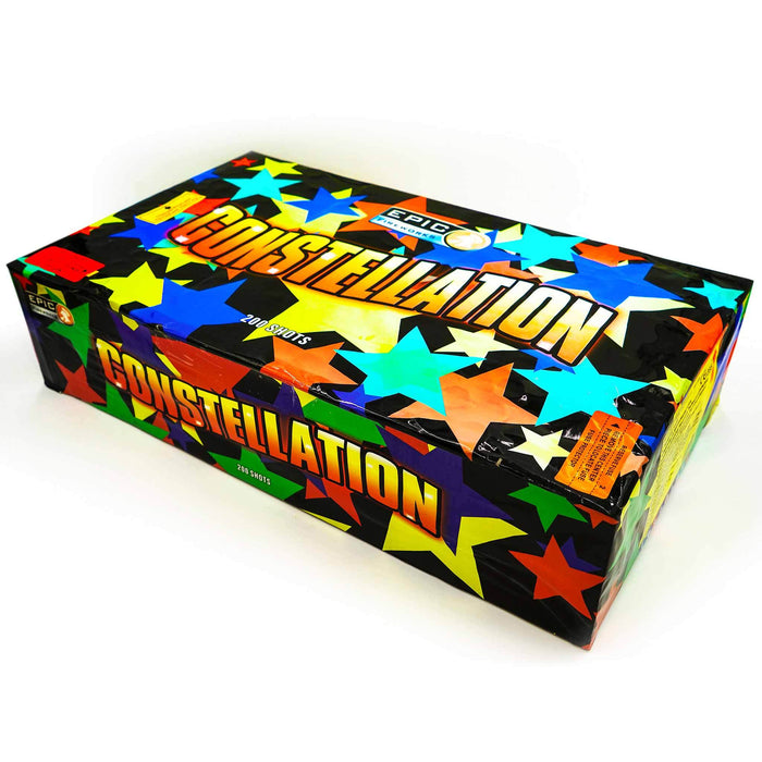 Constellation 200 Shot Single Ignition Fan Cake by Epic Fireworks